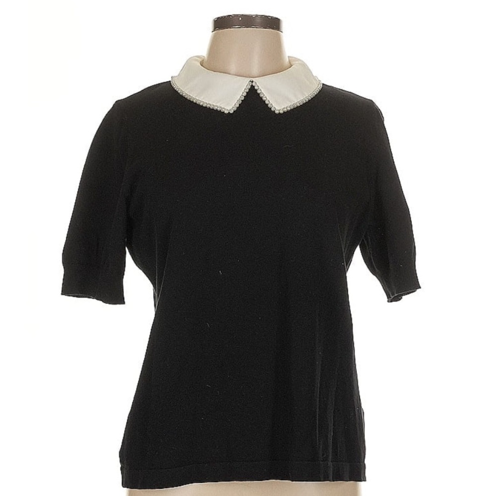 Cece Black & White Top